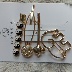 Ivory Ella Mushroom Yin-Yang Elephant Hair Accessories